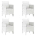 Scaun pentru Grădină 4 pcs Alb Dimensiune: 53 x 49 x 85 cm PP - WALTI WALTI