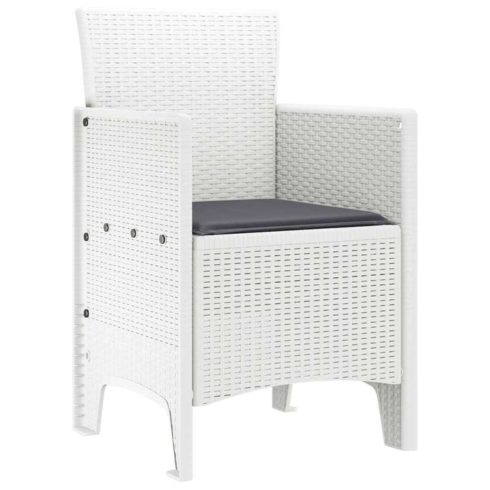 Scaun pentru Grădină 4 pcs Alb Dimensiune: 53 x 49 x 85 cm PP - WALTI WALTI