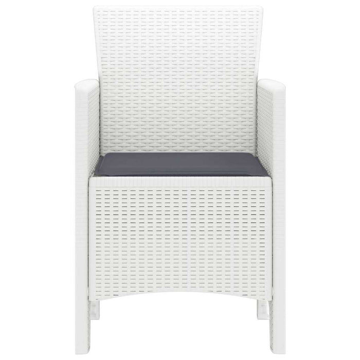 Scaun pentru Grădină 4 pcs Alb Dimensiune: 53 x 49 x 85 cm PP - WALTI WALTI