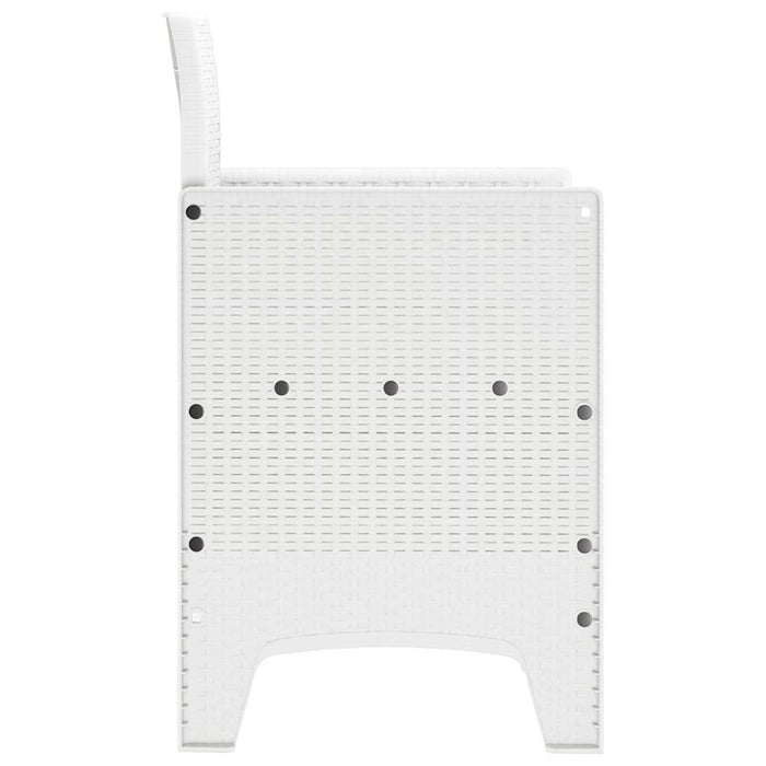 Scaun pentru Grădină 4 pcs Alb Dimensiune: 53 x 49 x 85 cm PP - WALTI WALTI