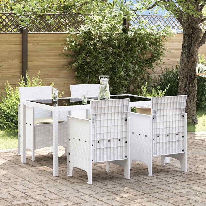 Scaun pentru Grădină 4 pcs Alb Dimensiune: 53 x 49 x 85 cm PP - WALTI WALTI