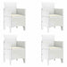 Scaun pentru Grădină 4 pcs Alb Dimensiune: 53 x 49 x 85 cm PP - WALTI WALTI