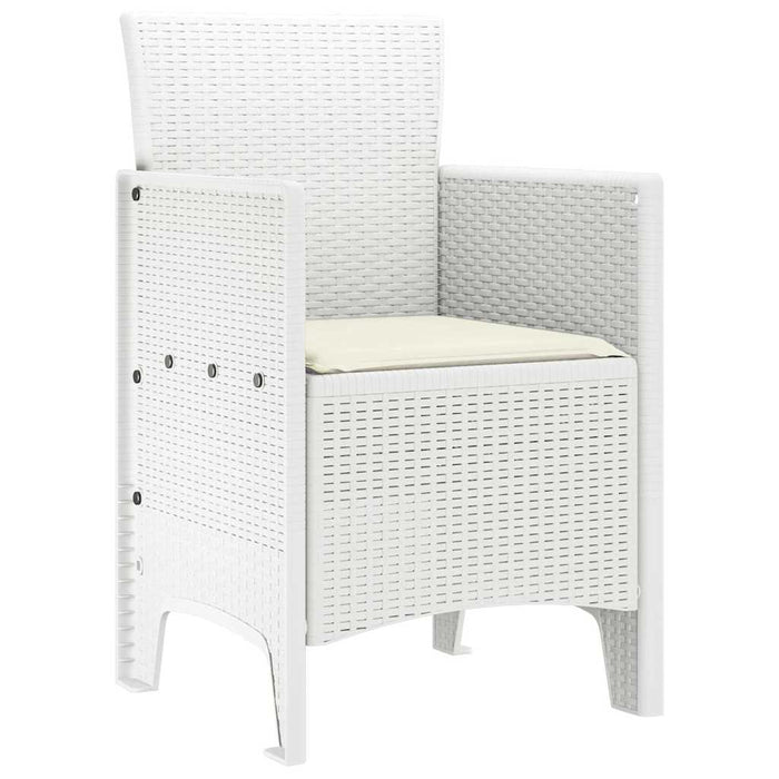 Scaun pentru Grădină 4 pcs Alb Dimensiune: 53 x 49 x 85 cm PP - WALTI WALTI