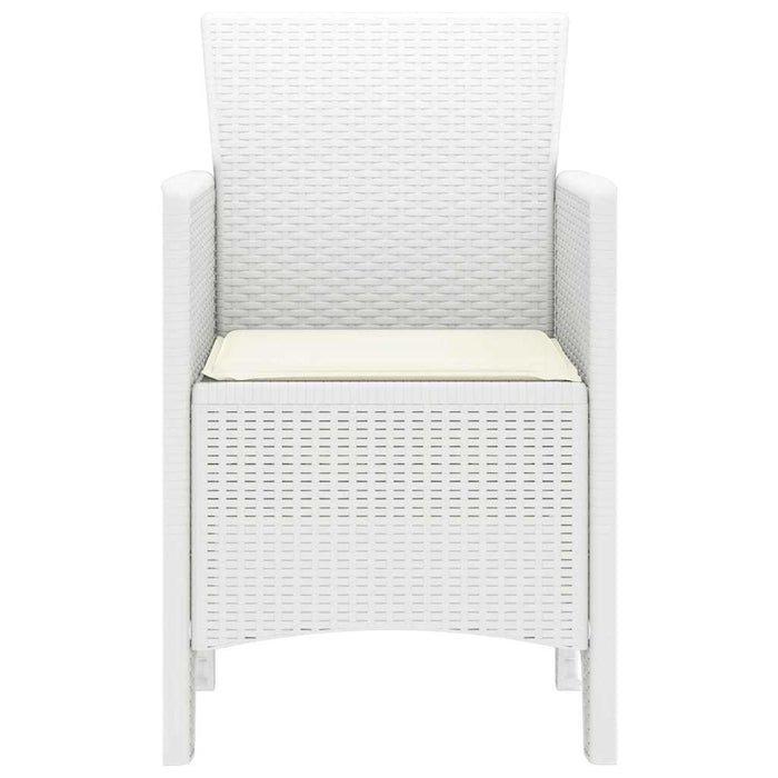 Scaun pentru Grădină 4 pcs Alb Dimensiune: 53 x 49 x 85 cm PP - WALTI WALTI