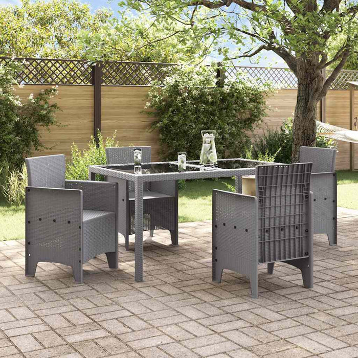 Scaun pentru Grădină 4 pcs Gri deschis - WALTI WALTI