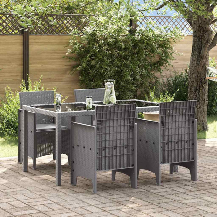 Scaun pentru Grădină 4 pcs Gri deschis - WALTI WALTI