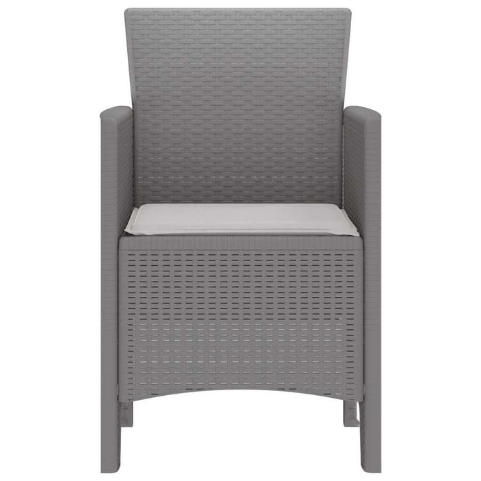 Scaun pentru Grădină 4 pcs Gri deschis - WALTI WALTI