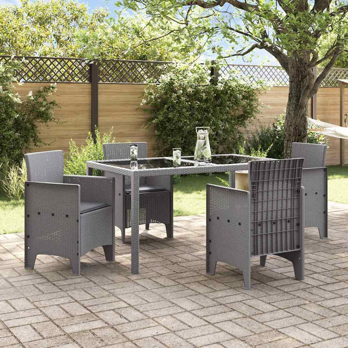 Scaun pentru Grădină 4 pcs Gri deschis - WALTI WALTI
