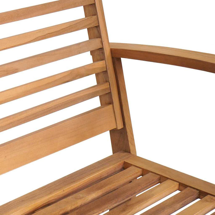 Set de canapele pentru grădină 4 pcs natural Lemn masiv de tec - WALTI WALTI