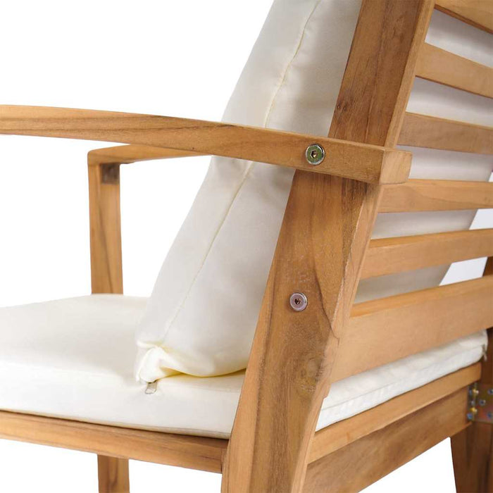 Set de canapele pentru grădină 4 pcs natural Lemn masiv de tec - WALTI WALTI