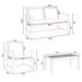 Set de canapele pentru grădină 4 pcs natural Lemn masiv de tec - WALTI WALTI