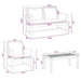 Set de canapele pentru grădină 4 pcs natural Lemn masiv de tec - WALTI WALTI