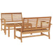 Set de canapele pentru grădină 3 pcs natural Lemn masiv de tec - WALTI WALTI