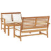 Set de canapele pentru grădină 3 pcs natural Lemn masiv de tec - WALTI WALTI