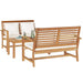 Set de canapele pentru grădină 3 pcs natural Lemn masiv de tec - WALTI WALTI