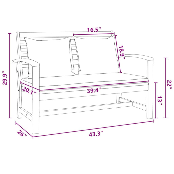 Set de canapele pentru grădină 3 pcs natural Lemn masiv de tec - WALTI WALTI