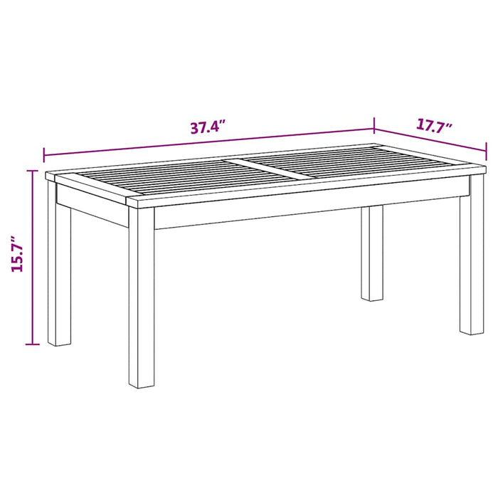 Set de canapele pentru grădină 3 pcs natural Lemn masiv de tec - WALTI WALTI