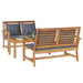 Set de canapele pentru grădină 3 pcs natural Lemn masiv de tec - WALTI WALTI
