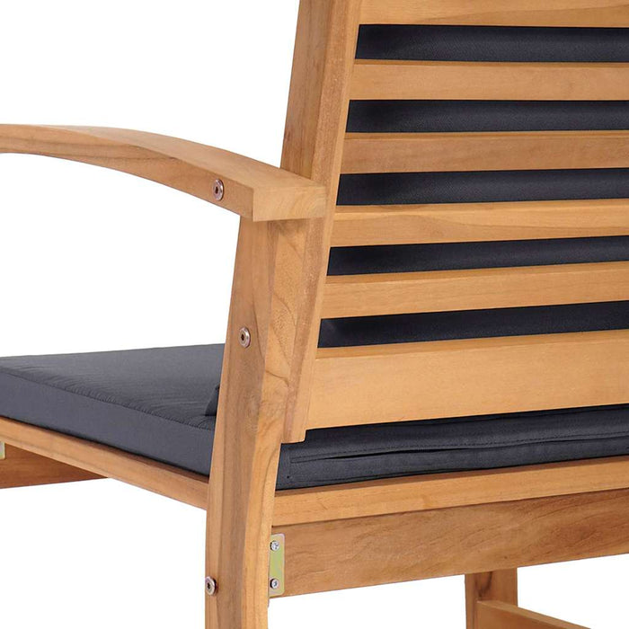 Set de canapele pentru grădină 5 pcs natural Lemn masiv de tec - WALTI WALTI