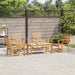 Set de canapele pentru grădină 5 pcs natural Lemn masiv de tec - WALTI WALTI