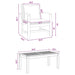 Set de canapele pentru grădină 5 pcs natural Lemn masiv de tec - WALTI WALTI
