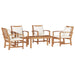 Set de canapele pentru grădină 5 pcs natural Lemn masiv de tec - WALTI WALTI