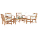Set de canapele pentru grădină 5 pcs natural Lemn masiv de tec - WALTI WALTI