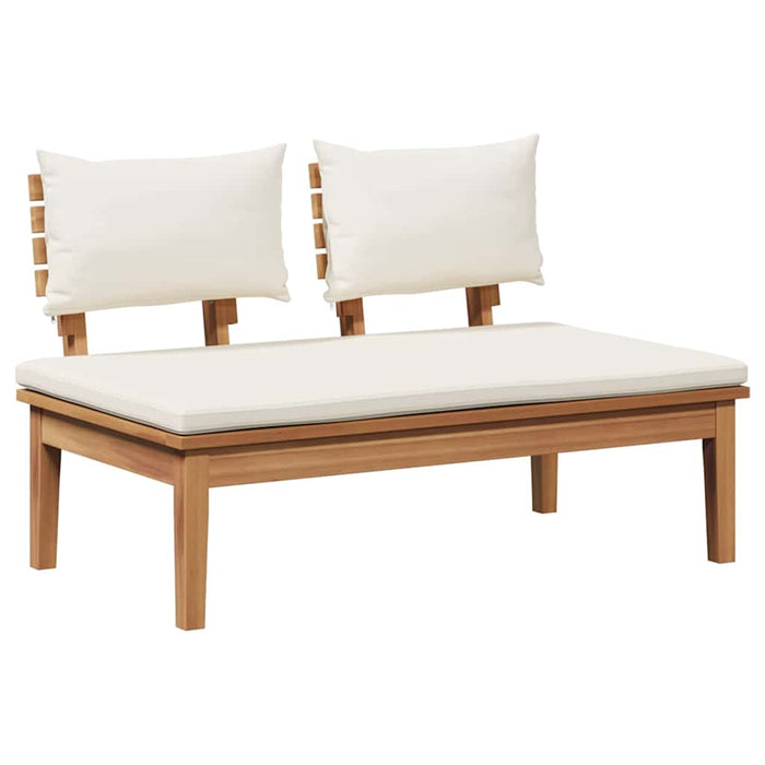 Set de Bănci pentru Grădină cu pernă 4 pcs Maro, Crem - WALTI WALTI