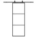 Ușă glisantă cu set de feronerie neagră 76x205 cm Sticlă ESG - WALTI WALTI