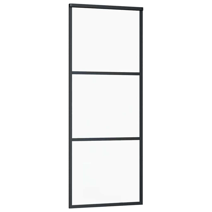 Ușă glisantă cu set de feronerie neagră 76x205 cm Sticlă ESG - WALTI WALTI