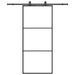 Ușă glisantă cu set de feronerie neagră 90x205 cm Sticlă ESG - WALTI WALTI