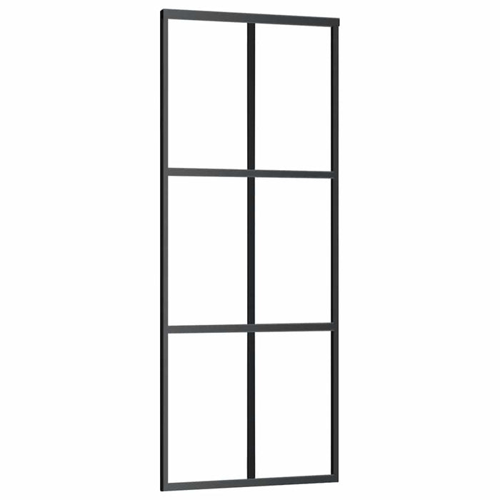 Ușă glisantă cu set de feronerie neagră 76x205 cm Sticlă ESG - WALTI WALTI
