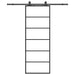 Ușă glisantă cu set de feronerie neagră 76x205 cm Sticlă ESG - WALTI WALTI