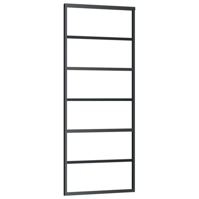 Ușă glisantă cu set de feronerie neagră 76x205 cm Sticlă ESG - WALTI WALTI