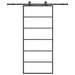 Ușă glisantă cu set de feronerie neagră 90x205 cm Sticlă ESG - WALTI WALTI