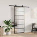 Ușă glisantă cu set de feronerie neagră 90x205 cm Sticlă ESG - WALTI WALTI