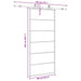 Ușă glisantă cu set de feronerie neagră 90x205 cm Sticlă ESG - WALTI WALTI
