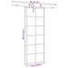 Ușă glisantă cu set de feronerie neagră 76x205 cm Sticlă ESG - WALTI WALTI
