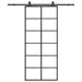 Ușă glisantă cu set de feronerie neagră 90x205 cm Sticlă ESG - WALTI WALTI