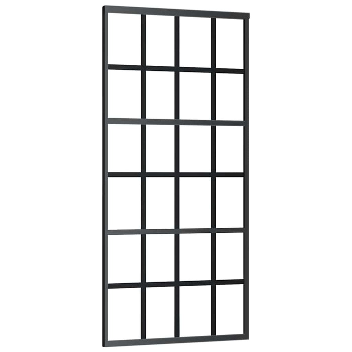 Ușă glisantă cu set de feronerie neagră 90x205 cm Sticlă ESG - WALTI WALTI