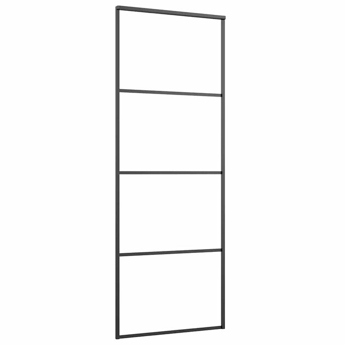 Ușă glisantă cu set de feronerie neagră 76x205 cm Sticlă ESG - WALTI WALTI