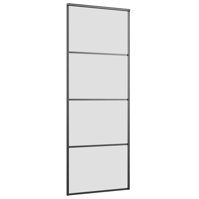 Ușă glisantă cu set de feronerie neagră 76x205 cm Sticlă ESG - WALTI WALTI