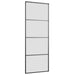 Ușă glisantă cu set de feronerie neagră 76x205 cm Sticlă ESG - WALTI WALTI