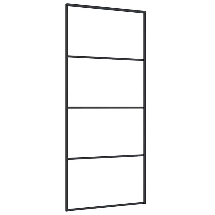 Ușă glisantă cu set de feronerie neagră 90x205 cm Sticlă ESG - WALTI WALTI