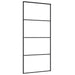 Ușă glisantă cu set de feronerie neagră 90x205 cm Sticlă ESG - WALTI WALTI
