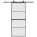 Ușă glisantă cu set de feronerie neagră 90x205 cm Sticlă ESG - WALTI WALTI