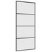 Ușă glisantă cu set de feronerie neagră 90x205 cm Sticlă ESG - WALTI WALTI