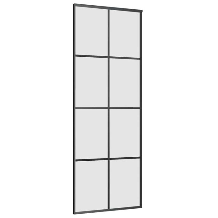 Ușă glisantă cu set de feronerie neagră 76x205 cm Sticlă ESG - WALTI WALTI
