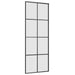 Ușă glisantă cu set de feronerie neagră 76x205 cm Sticlă ESG - WALTI WALTI