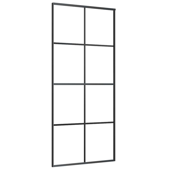 Ușă glisantă cu set de feronerie neagră 90x205 cm Sticlă ESG - WALTI WALTI